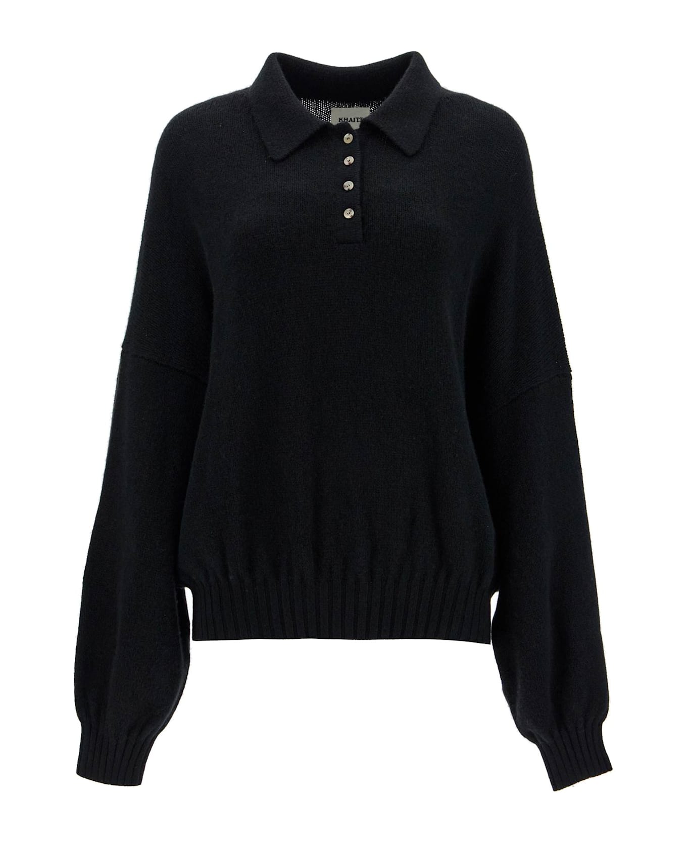 Khaite 'rene' Black Cashmere Blend Sweater - BLACK (Black) ニットウェア