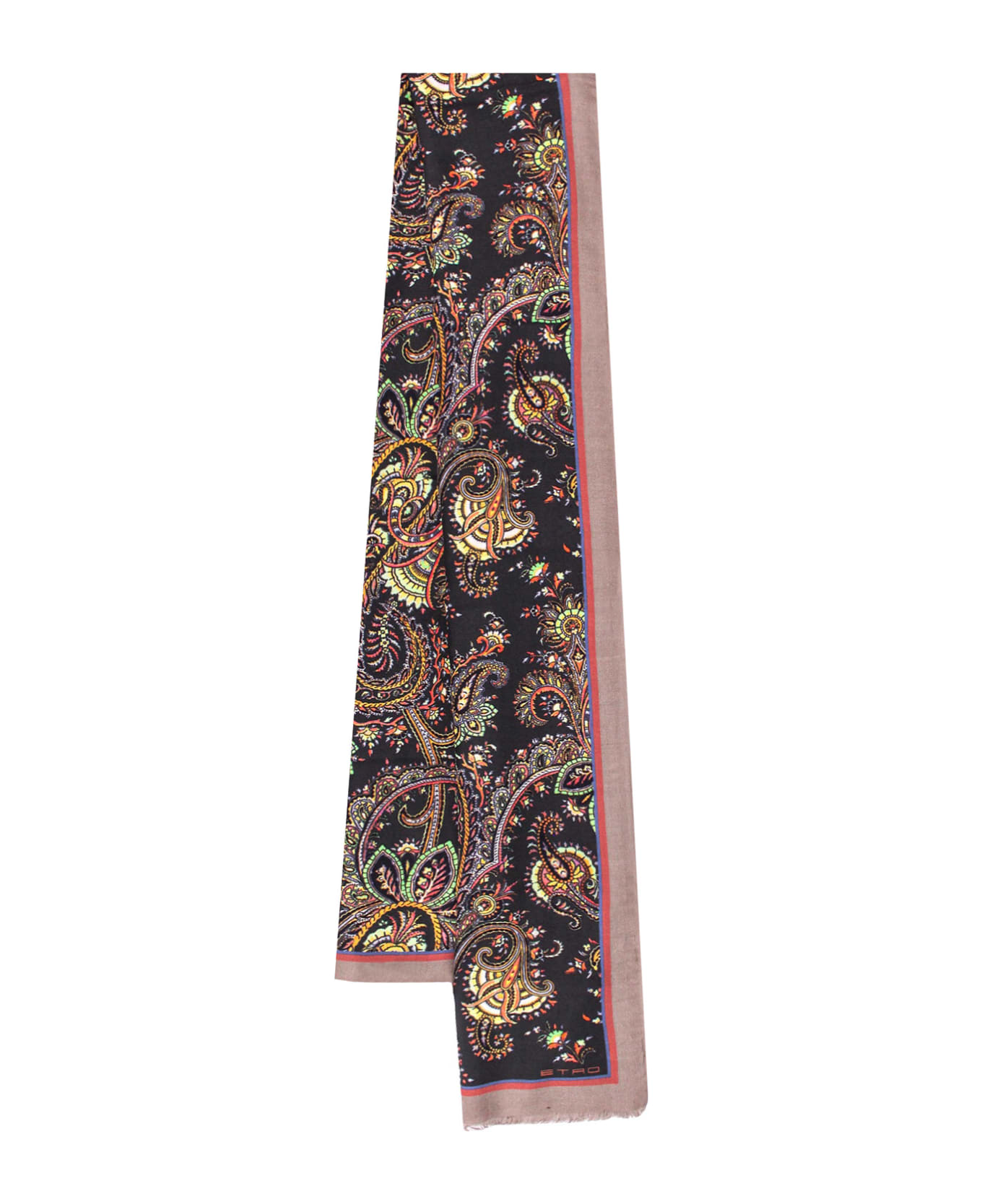 Etro Paisley Silk And Cashmere Scarf - Multicolor