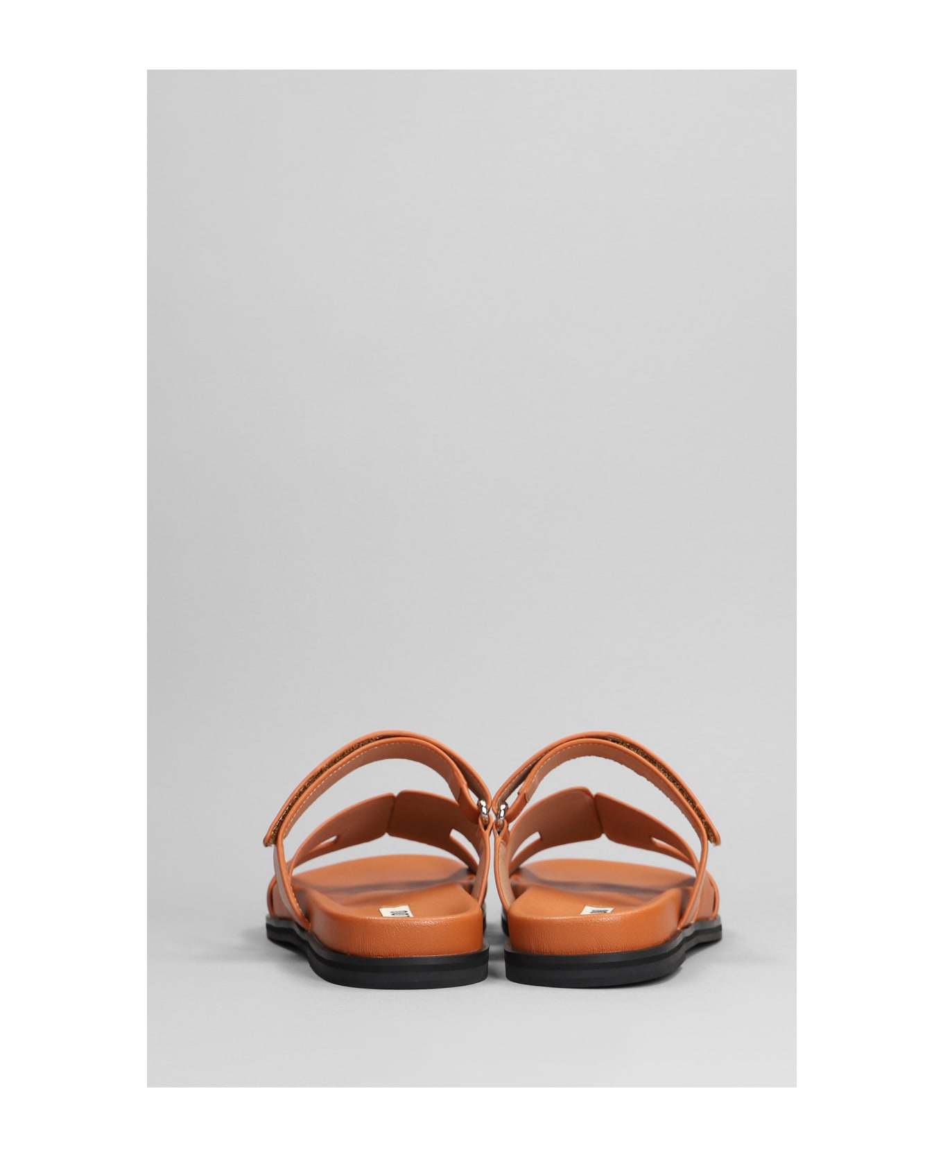 Bibi Lou Mindy Flats In Orange Leather - orange