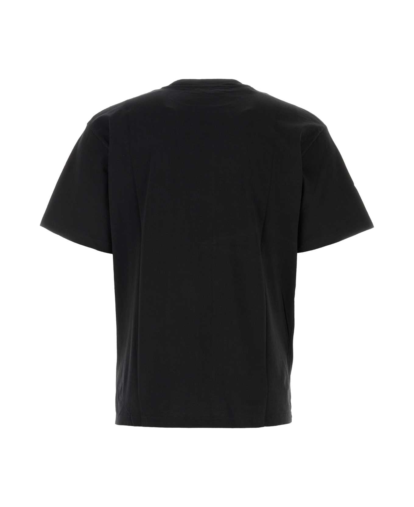 Aries Black Cotton T-shirt - BLACK