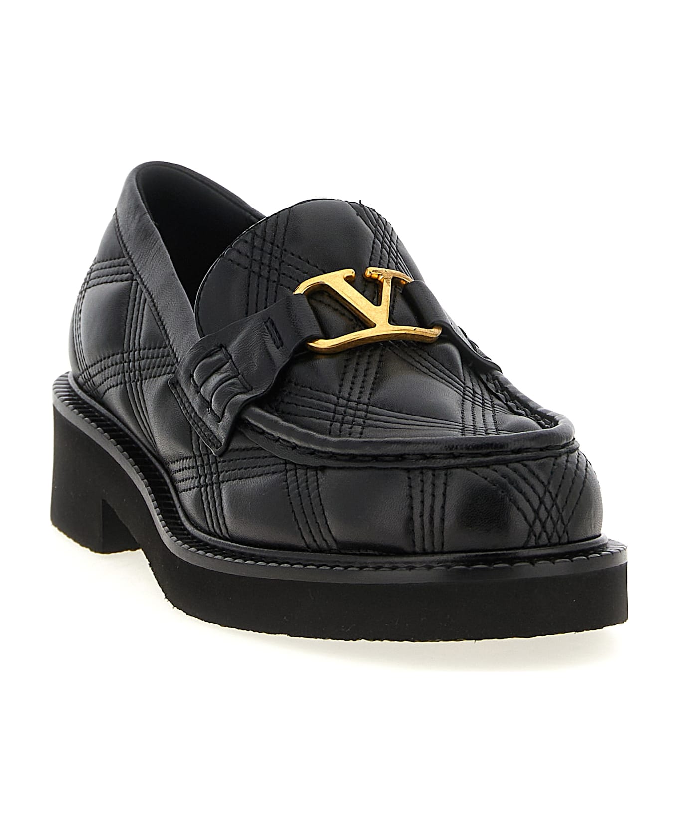 Valentino Garavani 'quiltie' Loafers - Black  
