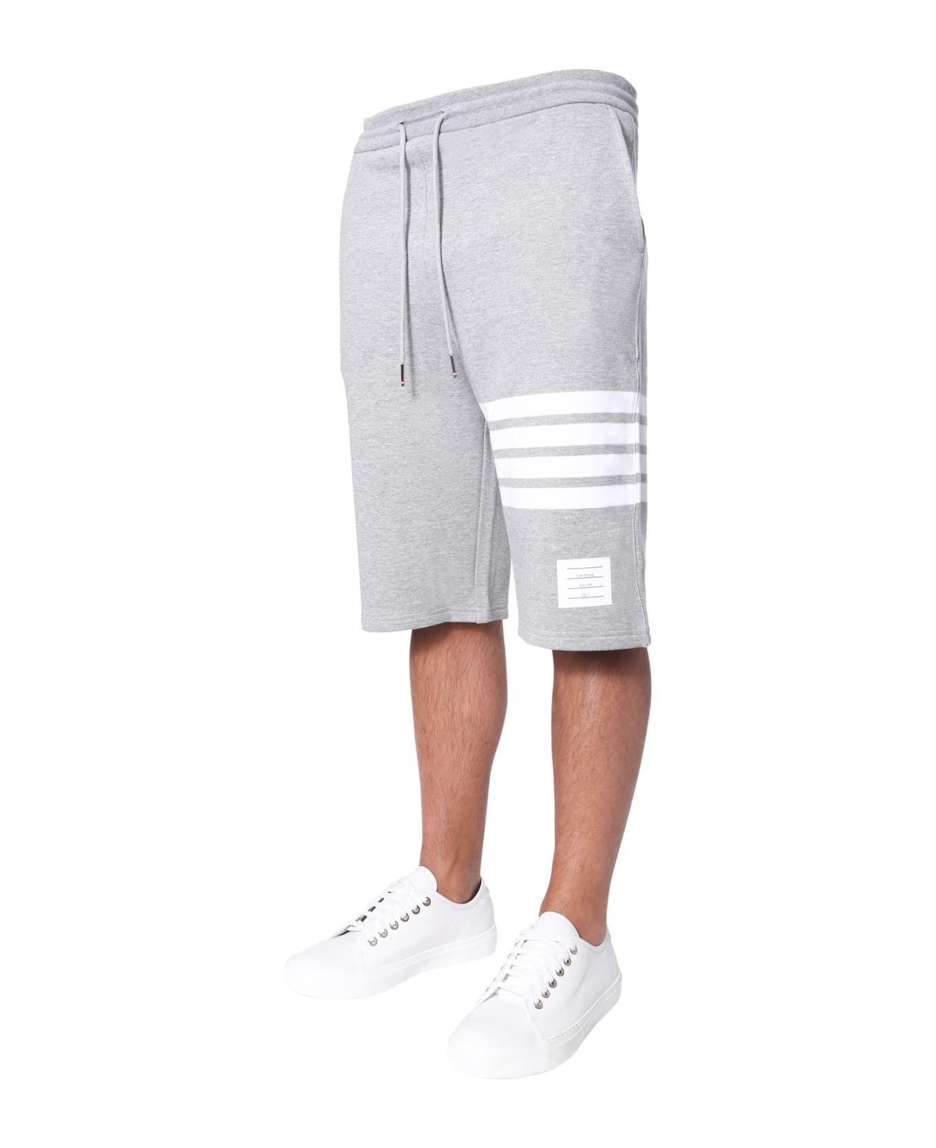 Thom Browne Cotton Bermuda - LIGHT GREY