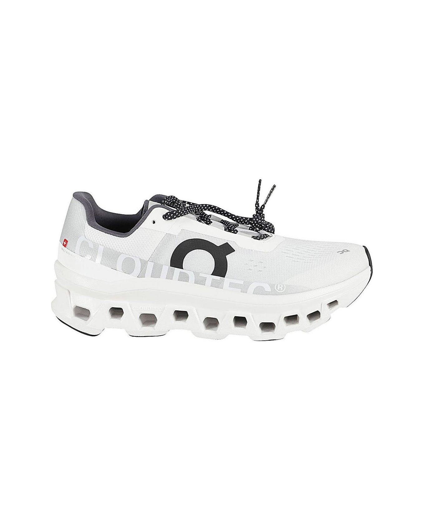 ON Cloudmonster Lace-up Sneakers - White