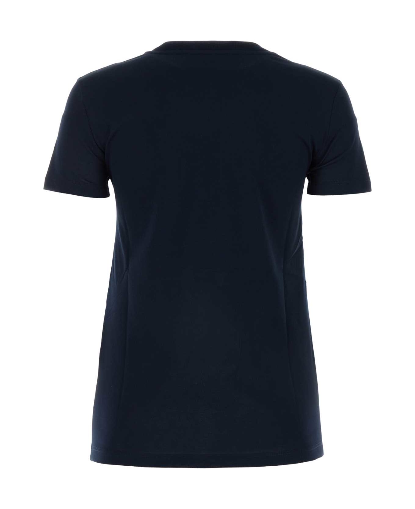 Max Mara Midnight Blue Cotton Papaia T-shirt - BLUNOTTE Tシャツ
