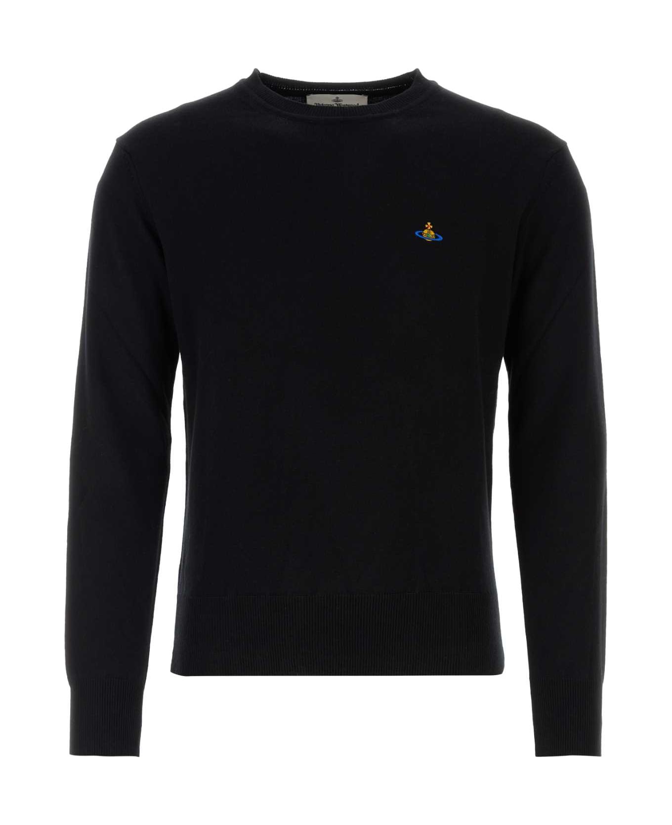 Vivienne Westwood Black Cotton Blend Sweater - Black ニットウェア
