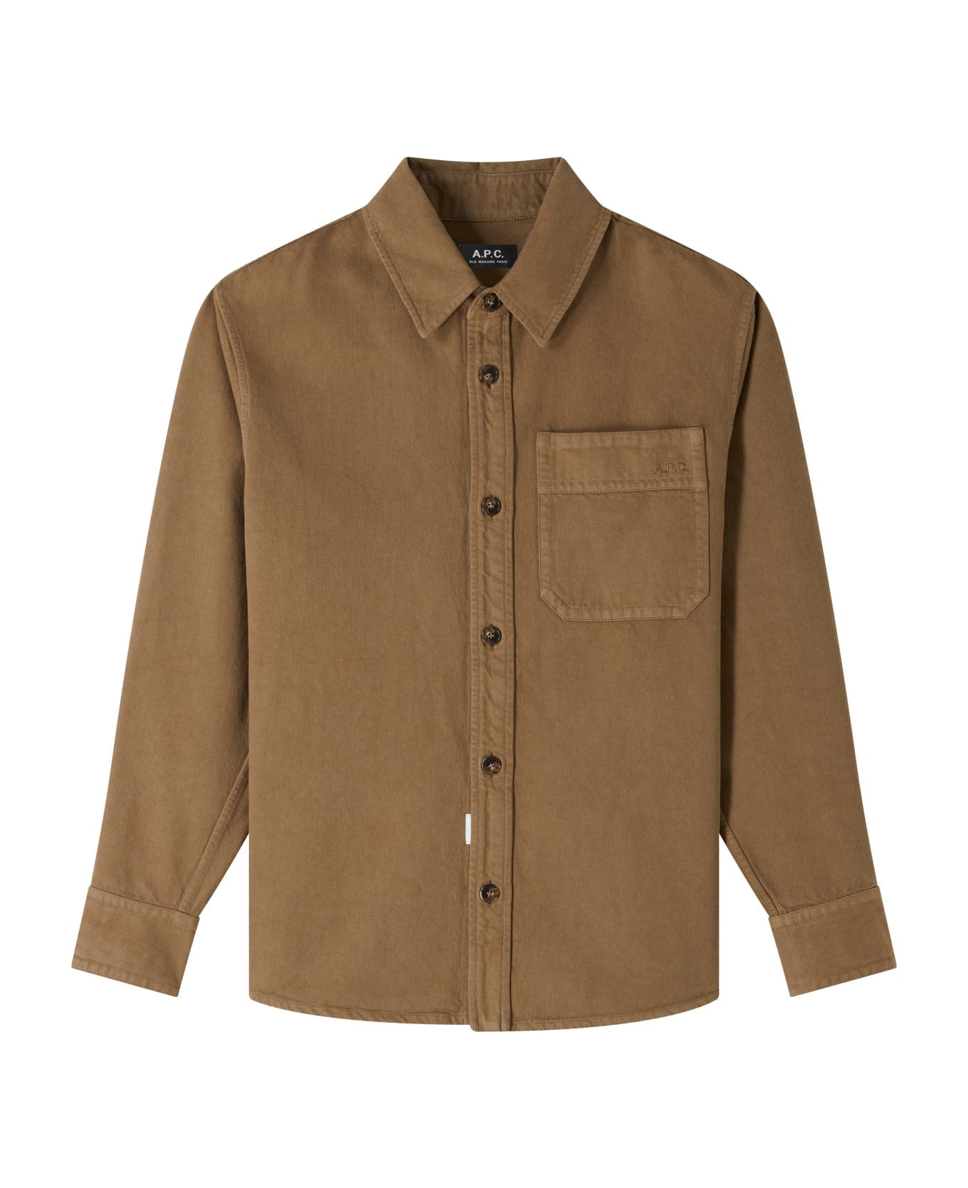 A.P.C. Surchemise Basile Brodee - Cac Marron Glace