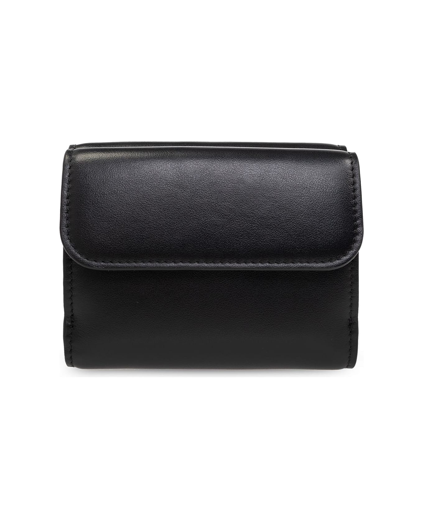 Chloé Leather Wallet With Logo - Black 財布