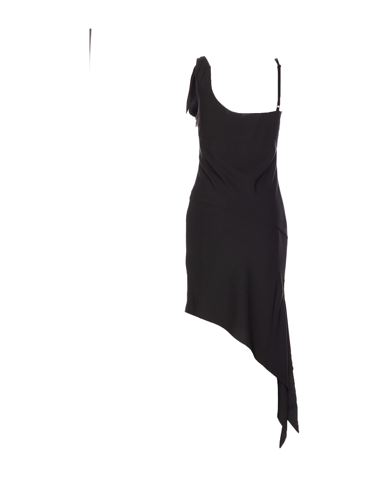 Courrèges Scarf Dress - BLACK