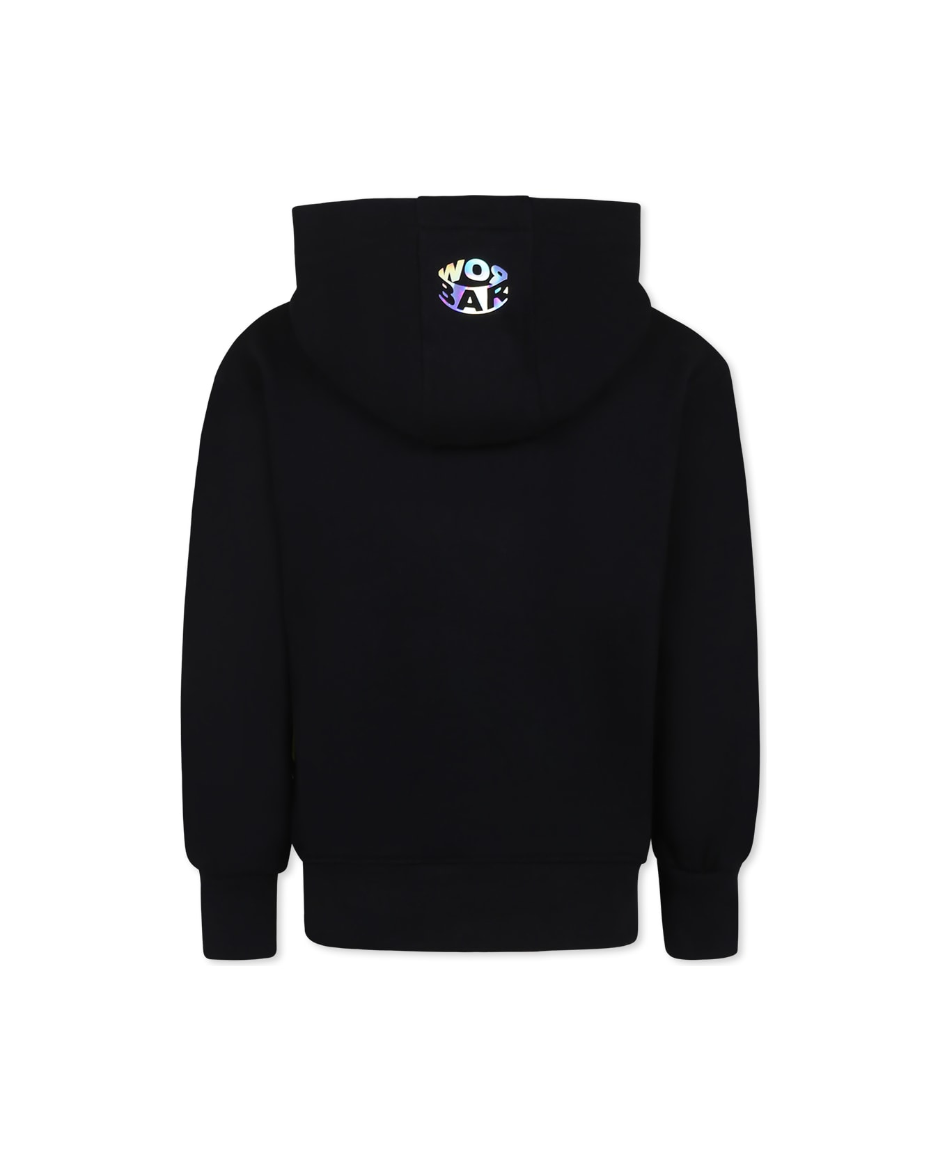 Barrow Black Sweatshirt For Kids With Smiley - Nero
