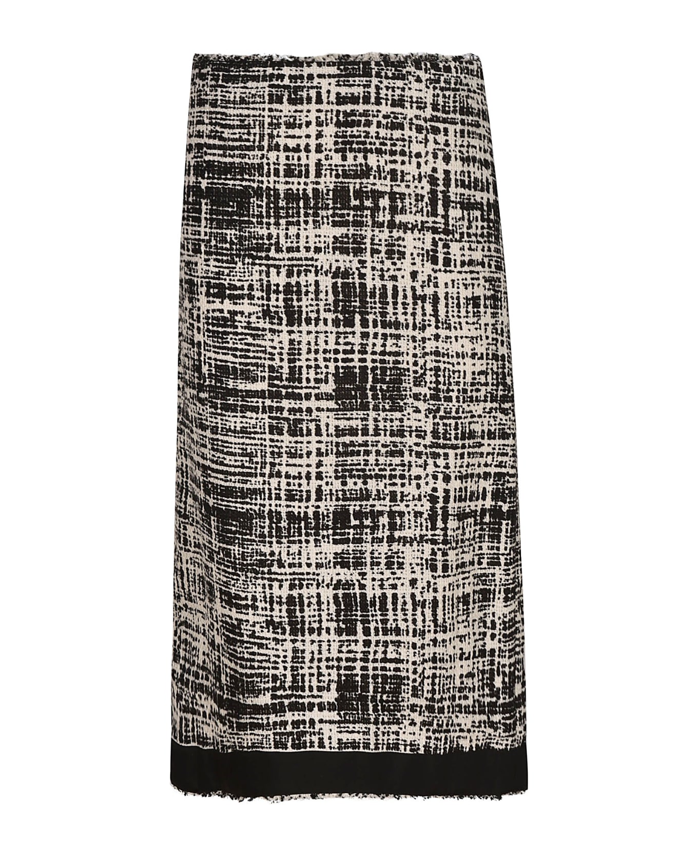 Prada Straight Skirt - Ivory/Black