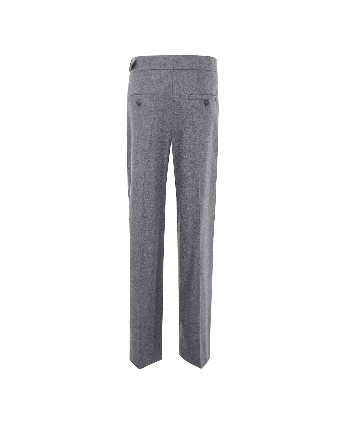Brunello Cucinelli Wool Trousers - Grey