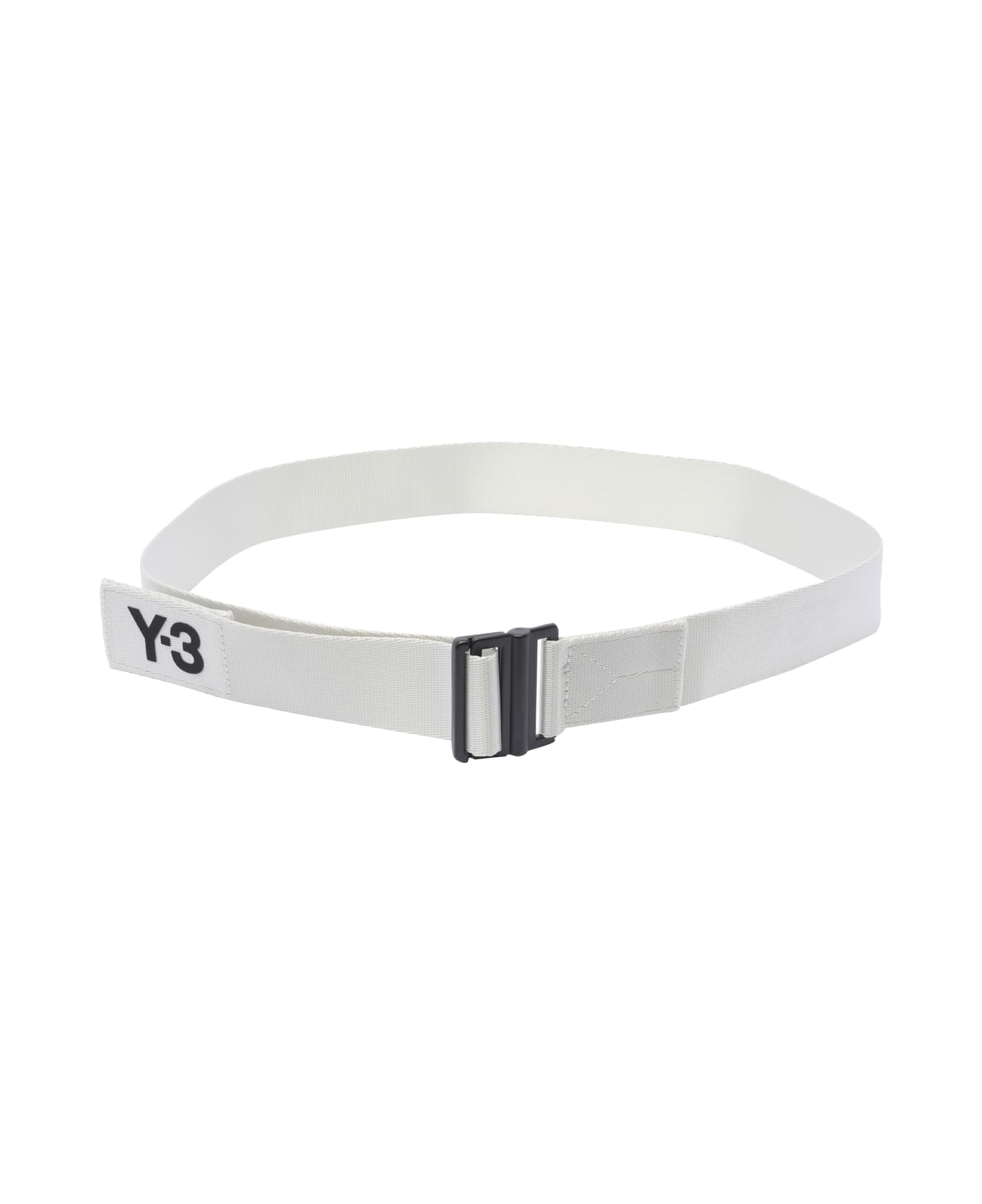 Y-3 Logo Belt - White