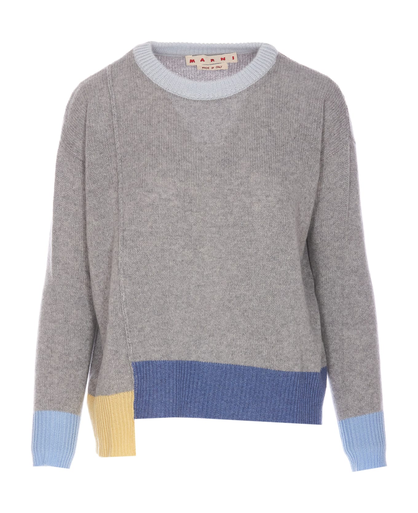 Marni Color Block Sweater - Grey