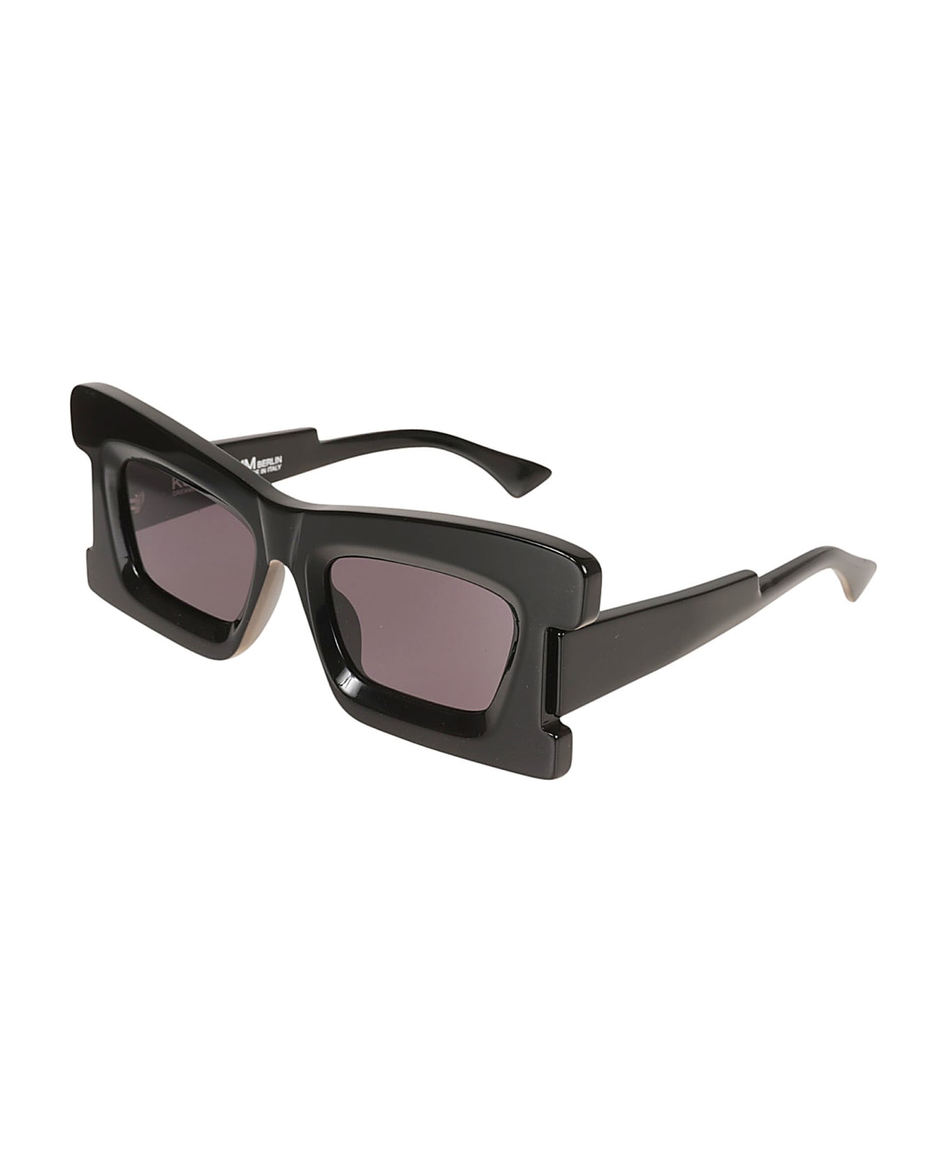 Kuboraum Thick Square Sunglasses Linda - Grey/Black