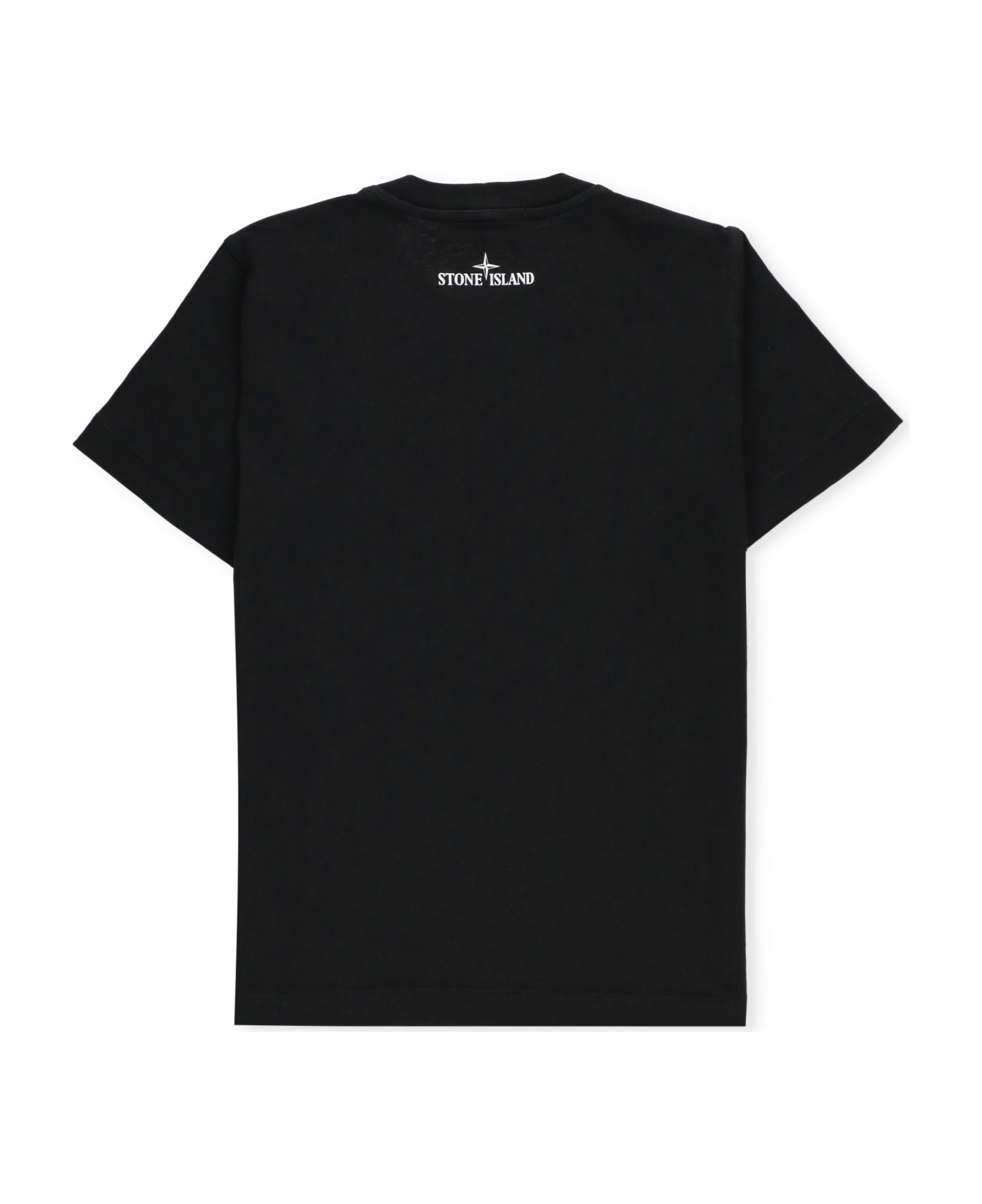Stone Island Junior Cotton T-shirt - Black