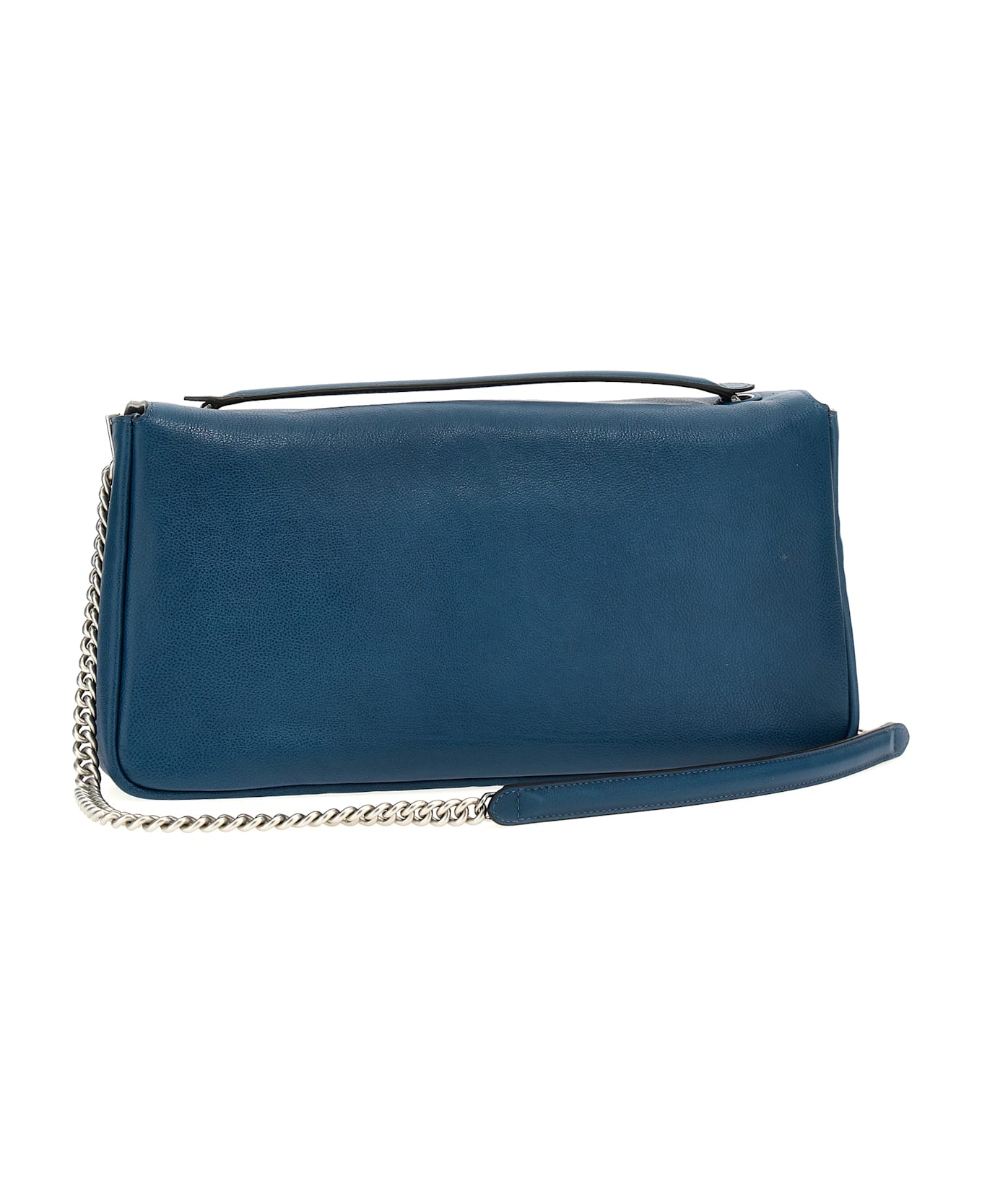 Fendi 'baguette Chain Large' Shoulder Bag - Blue