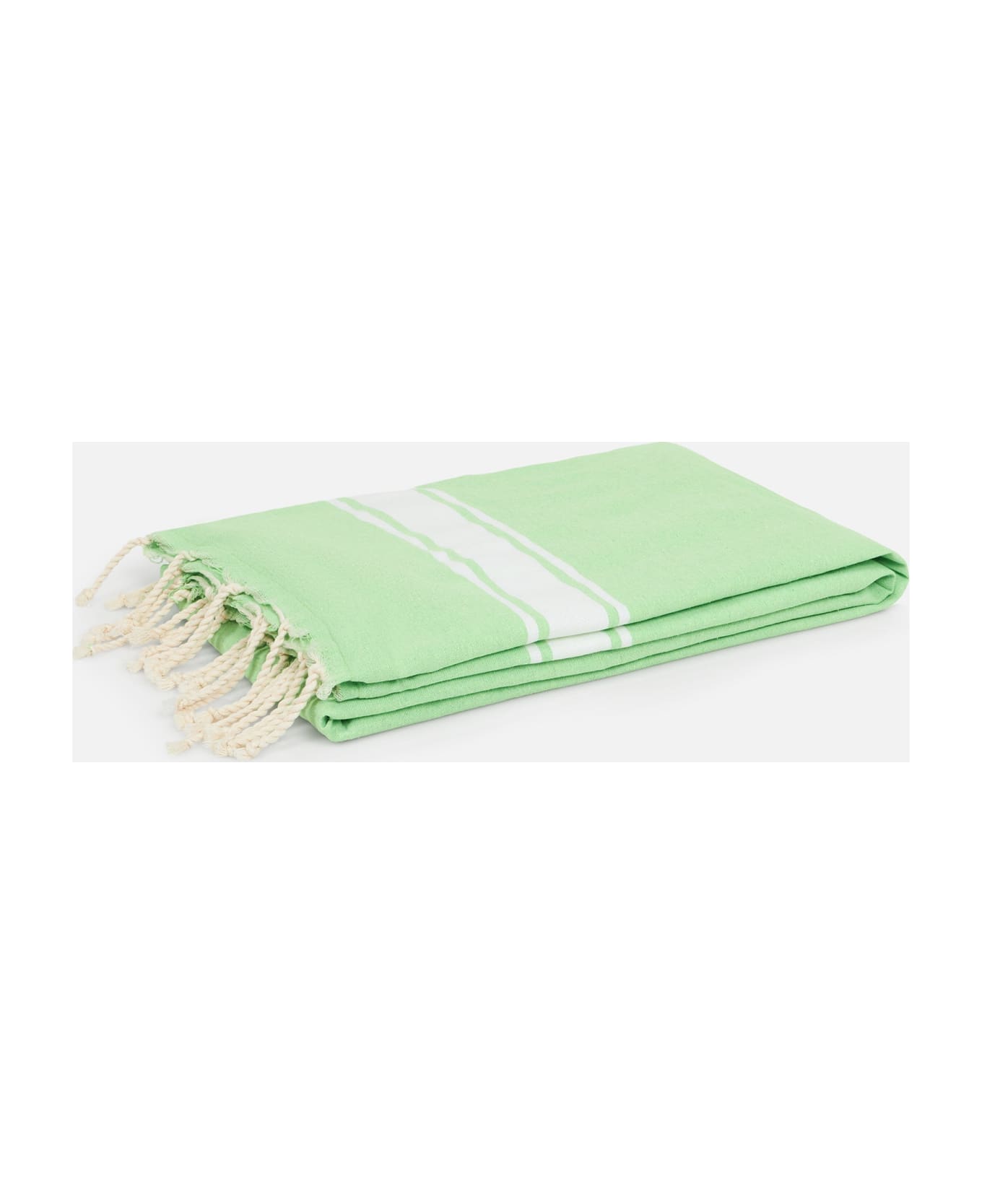 MC2 Saint Barth Fluo Green Classic Foutas Doubled With Soft Polyester Sponge - GREEN