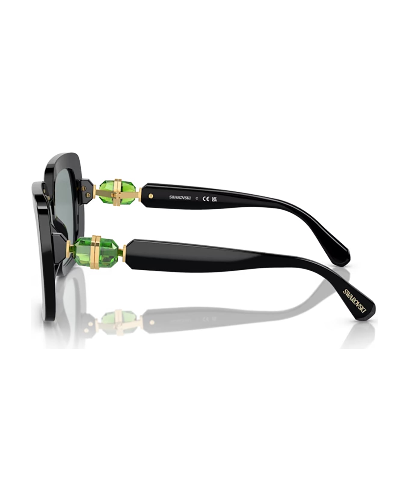 Swarovski Sk6001 Black Sunglasses - Black サングラス