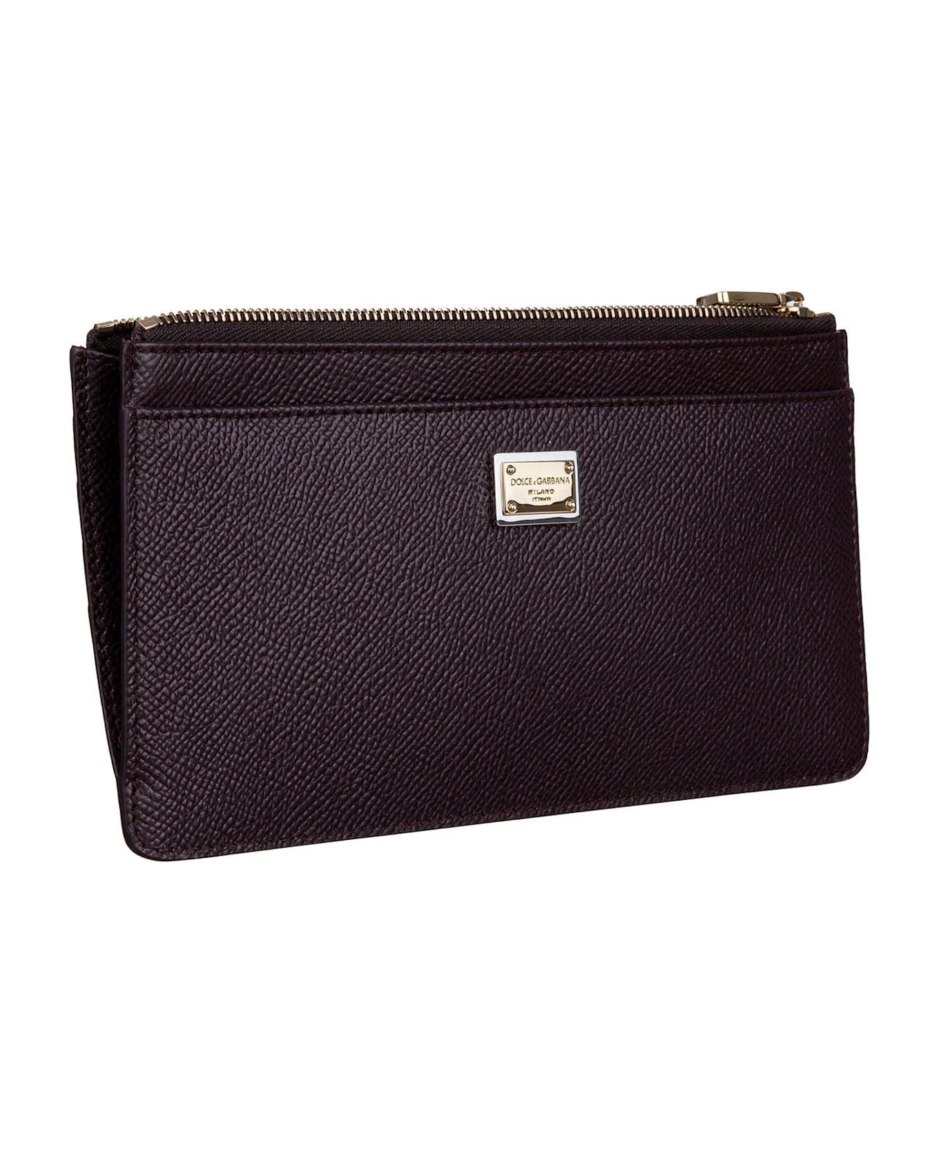 Dolce 
Gabbana Logo Plaque Zipped Cardholder - MULTICOLOUR