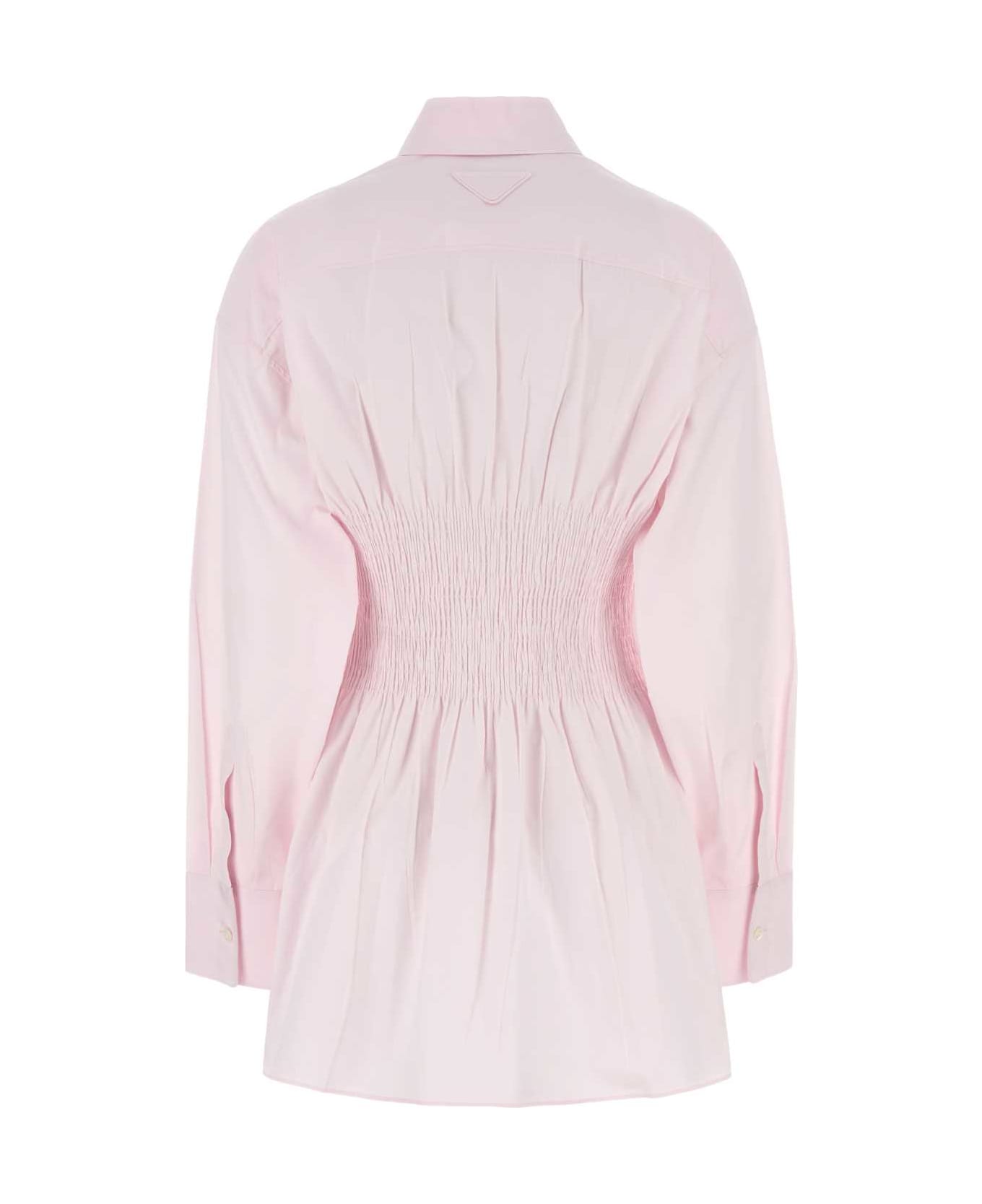 Prada Pastel Pink Poplin Shirt - PETALO
