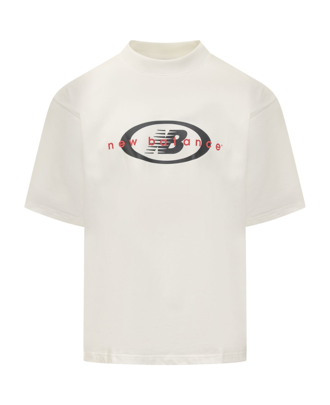New Balance T-shirt With Logo - SEA SALT