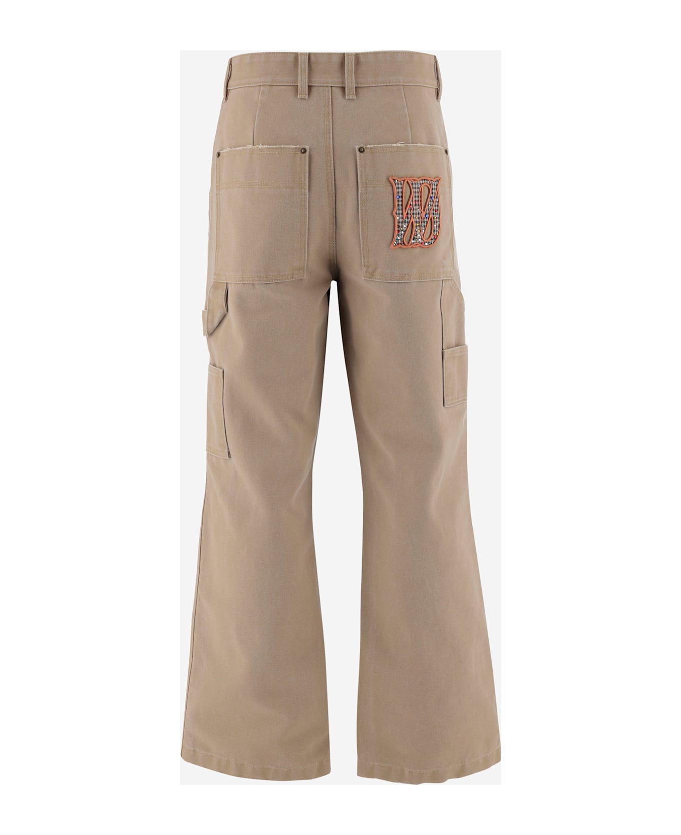WE11 DONE Cotton Blend Pants - Beige