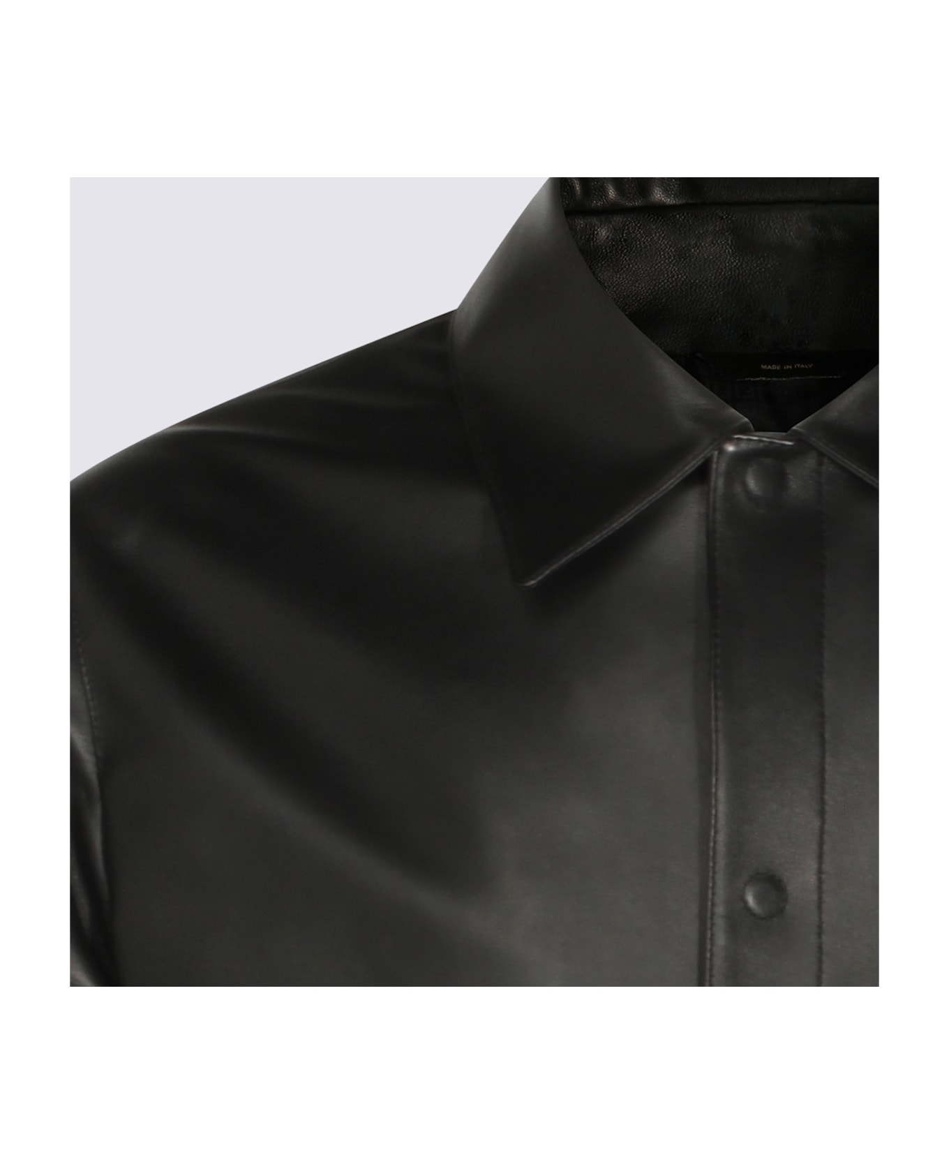 Fendi Black Leather Jacket - Black