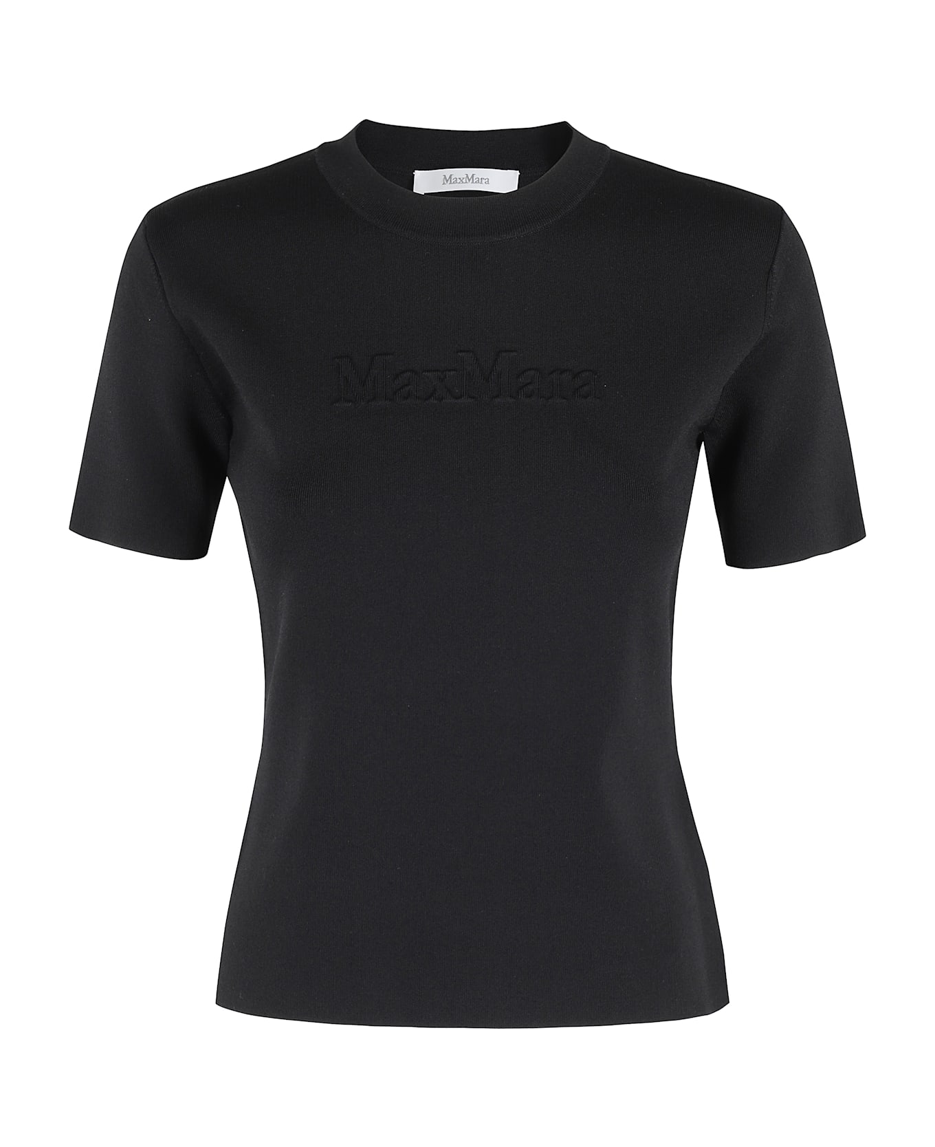 Max Mara 'segale' Viscose Blend T-shirt - Nero