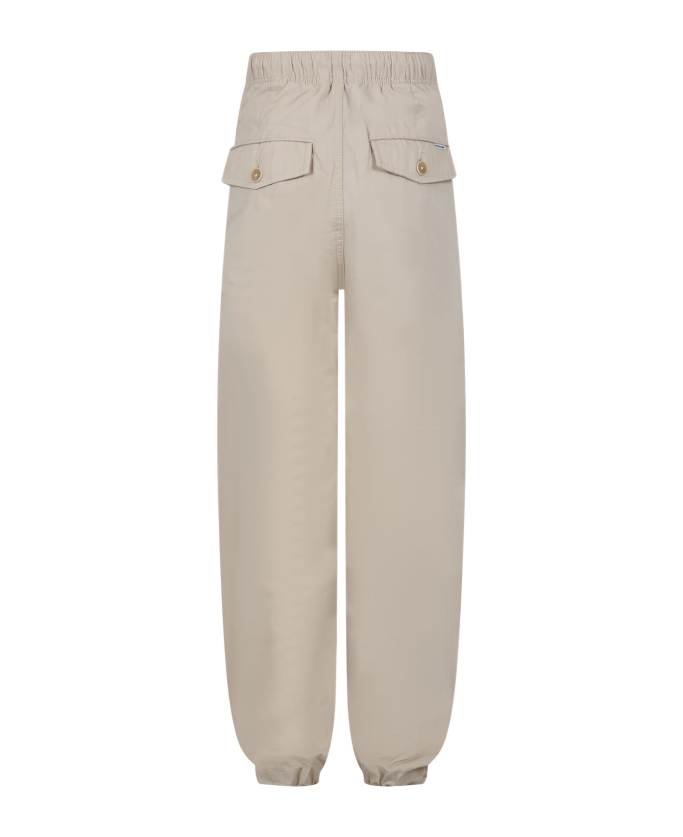 Tommy Hilfiger Beige Trousers For Boy With Logo - Beige ボトムス