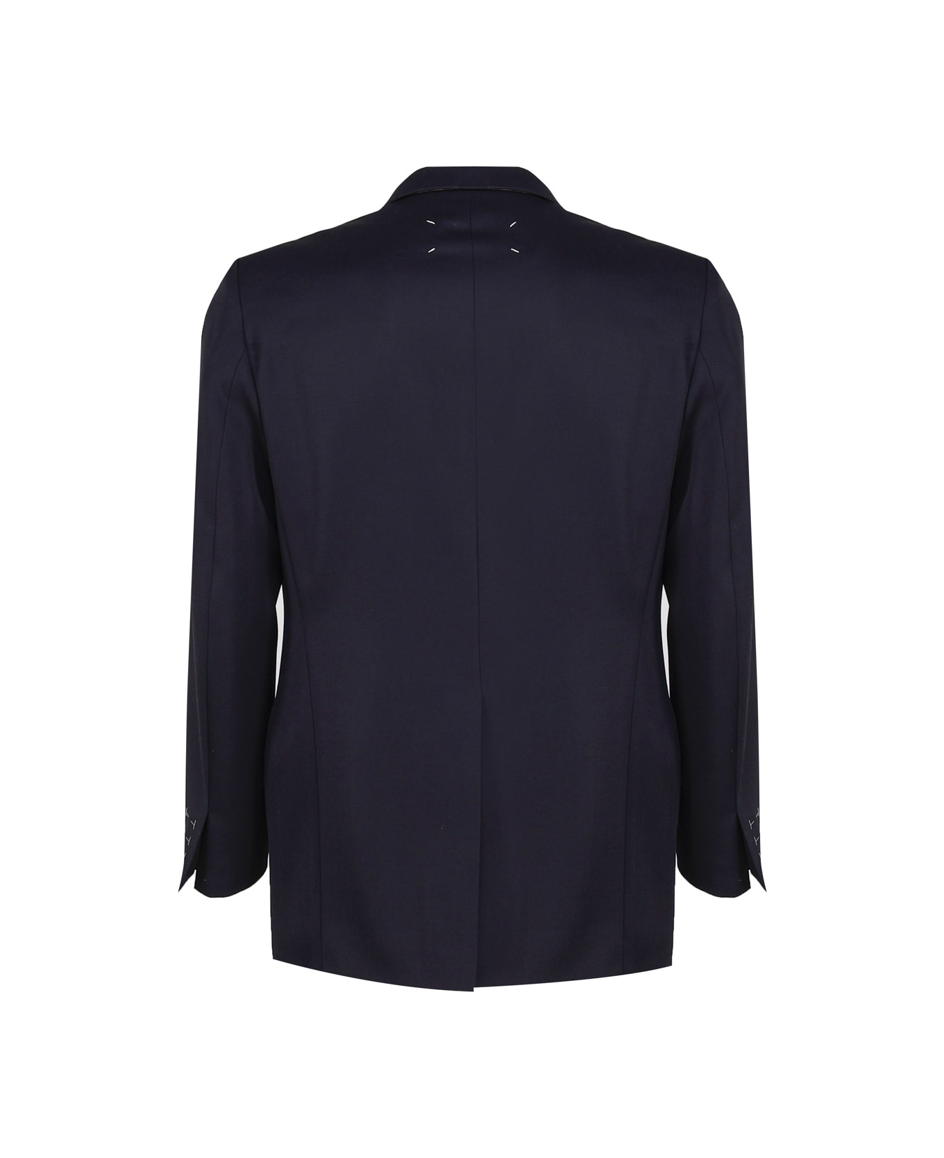 Maison Margiela Wool Gabardine Jacket - Dark blue
