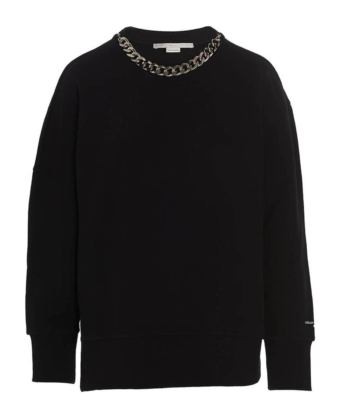 Stella McCartney 'falabella Chain' Sweatshirt - Black