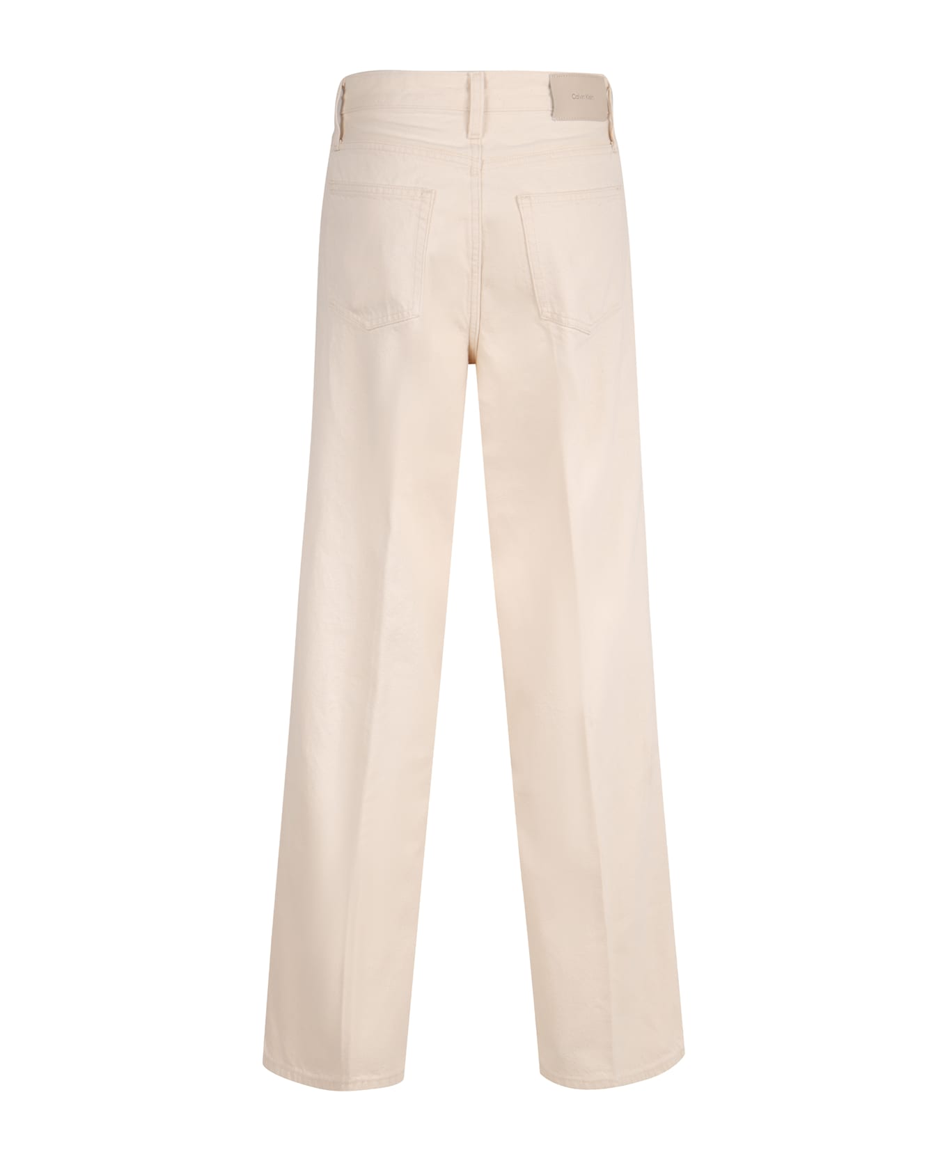 Calvin Klein Wide-leg Jeans - Ecru