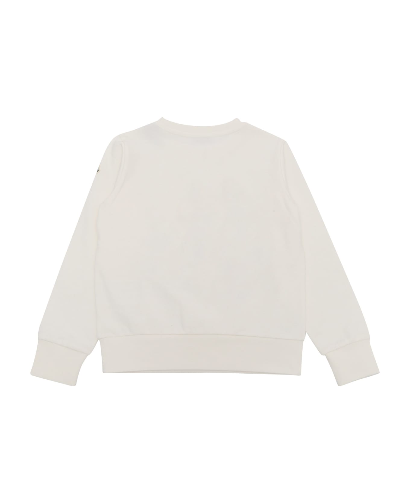 Moncler White Sweatshirt With Logo - WHITE ニットウェア＆スウェットシャツ