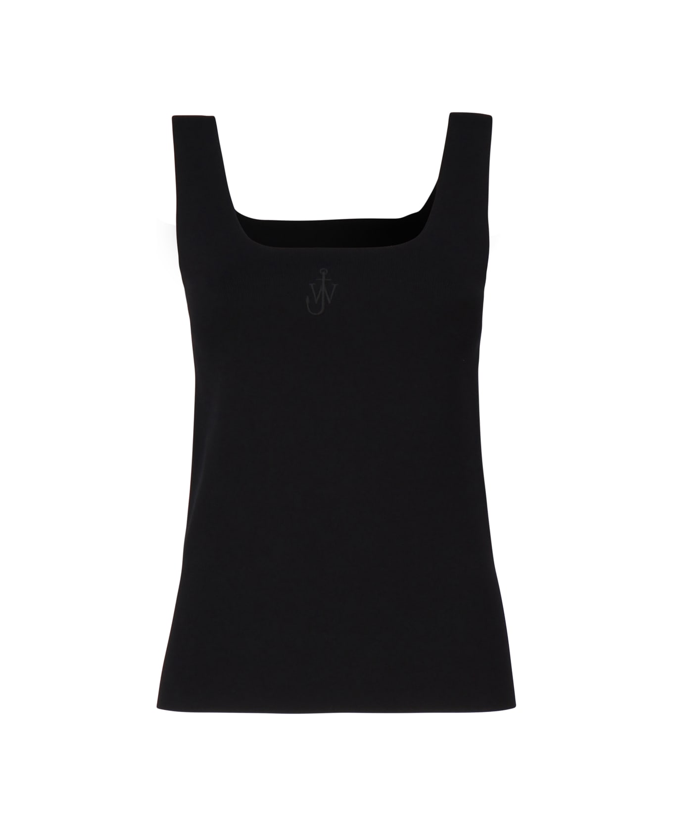 J.W. Anderson Tank Top With Anchor Embroidery - Black