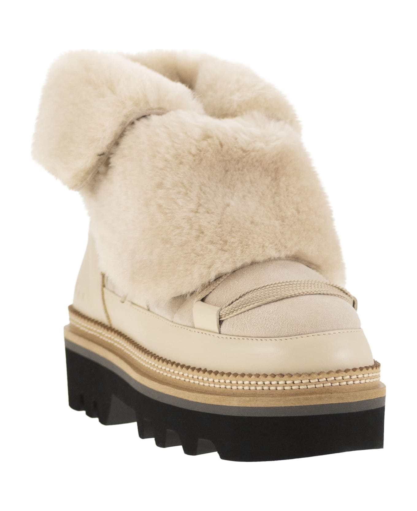 Hogan H675 - After-ski Boots - Light Beige