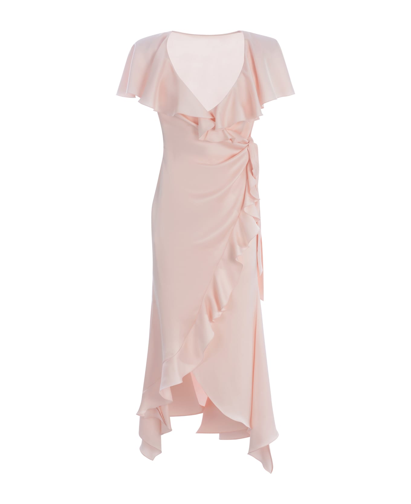 Philosophy di Lorenzo Serafini Dress Wrap Philosophy Made Of Satin - Rosa ワンピース＆ドレス