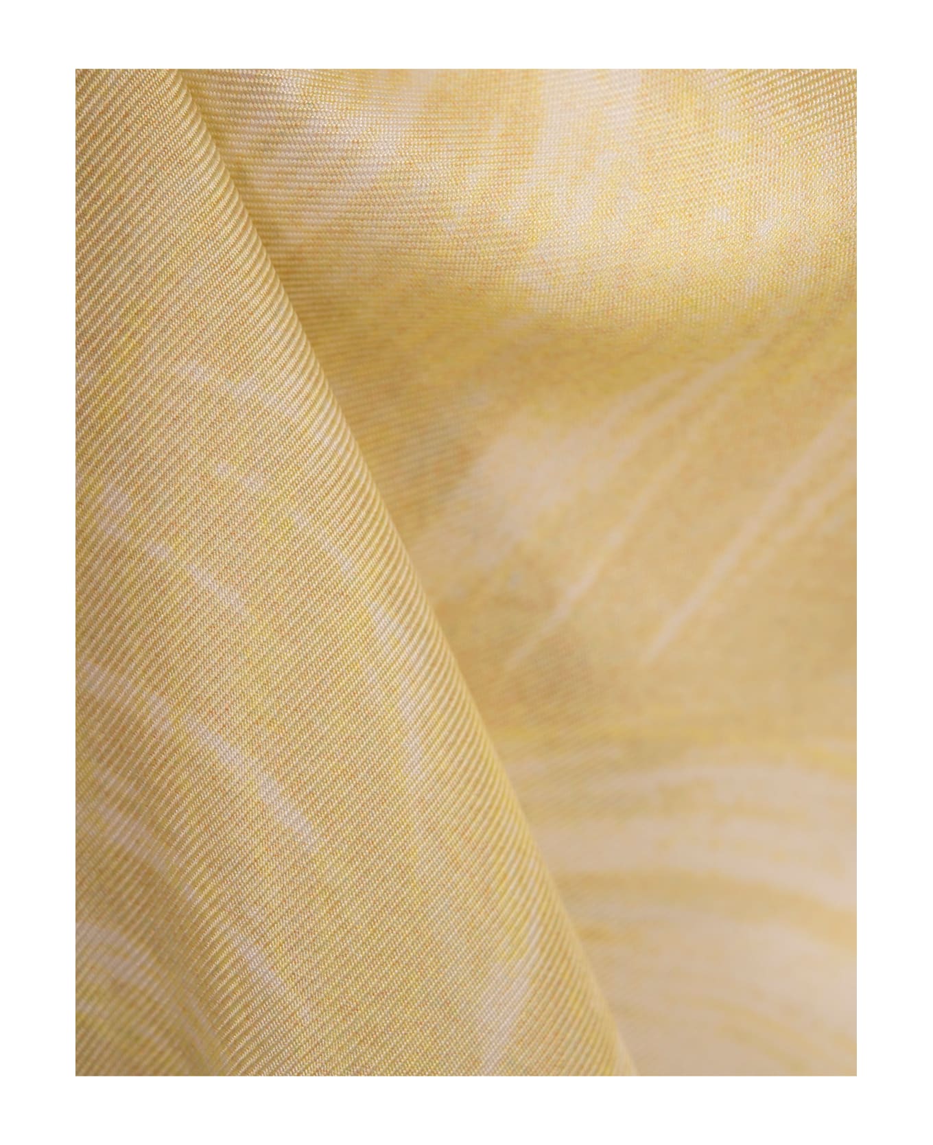 Stella McCartney Printed Yellow Silk Trousers - Yellow