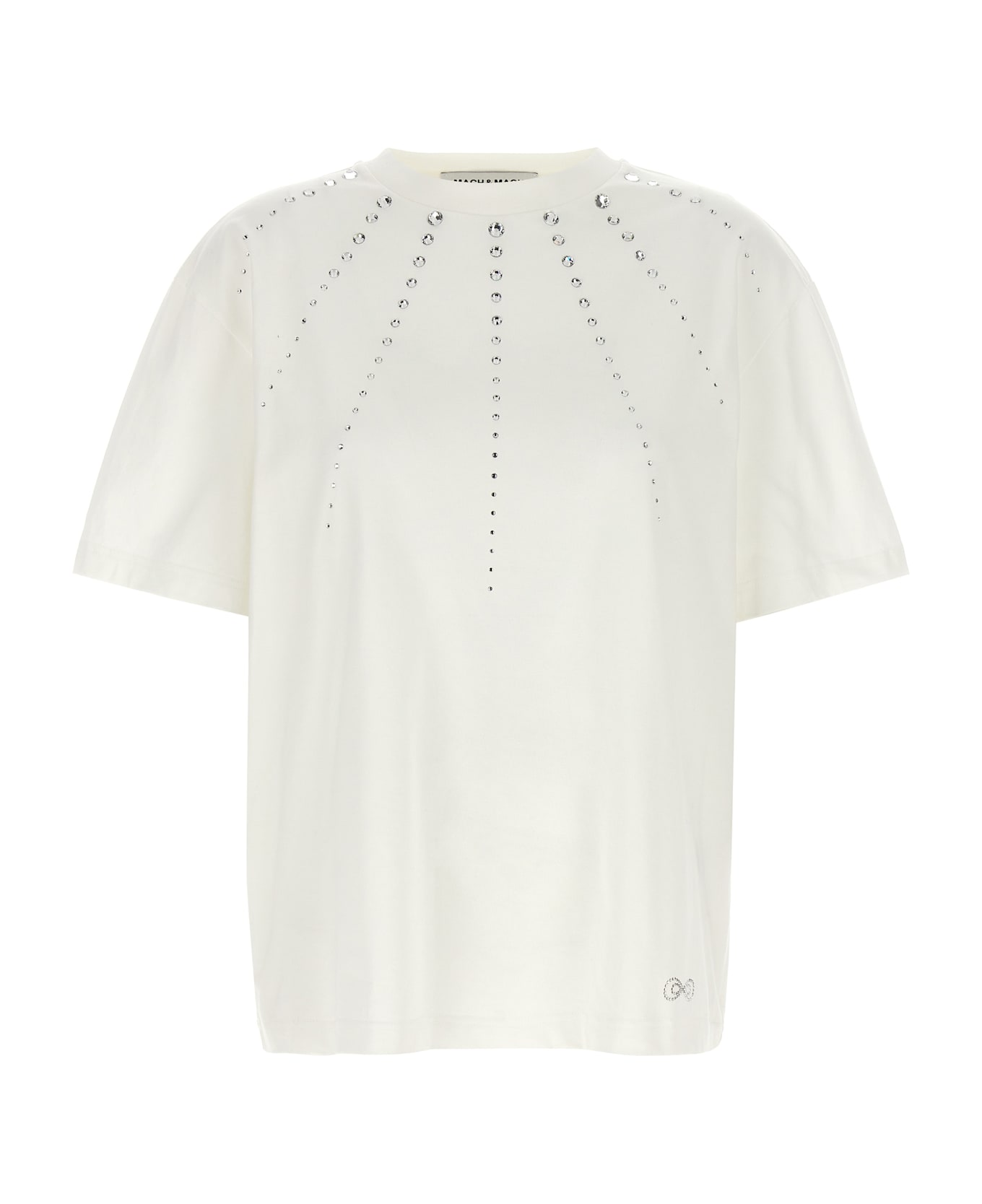 Mach & Mach 'crystal Ray' T-shirt - White