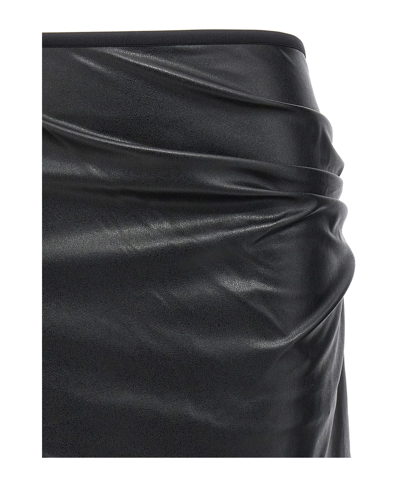 Helmut Lang Leather-effect Skirt - Black   スカート