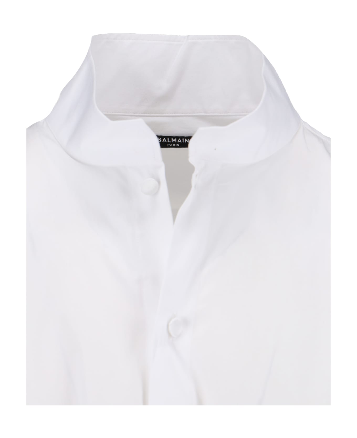Balmain Shirt In White Cotton - White