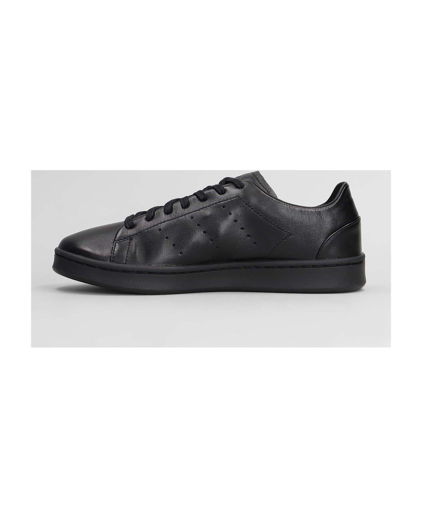 Y-3 Stan Smith Sneakers In Black Leather - black