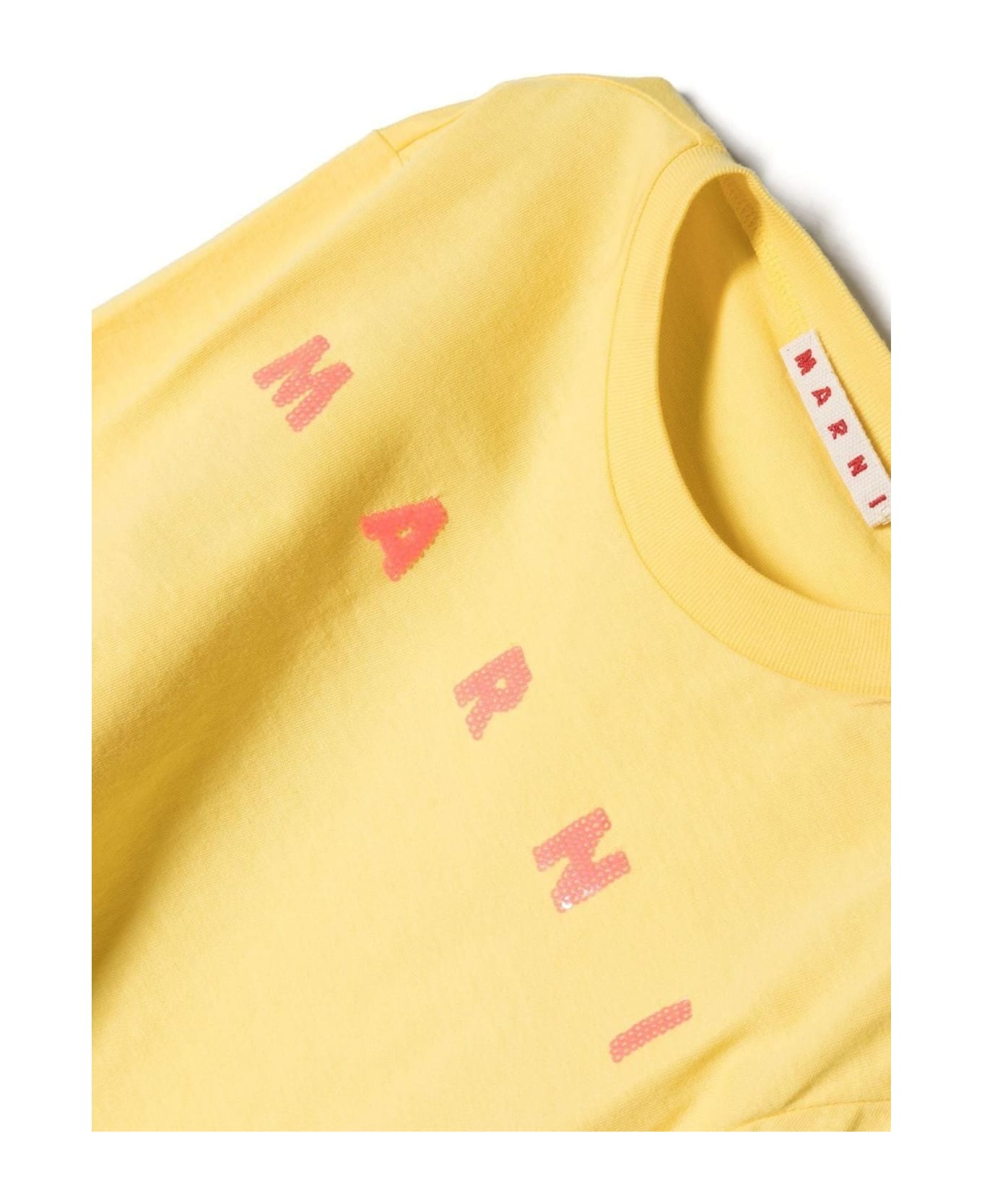 Marni Yellow Cotton Tshirt - Giallo