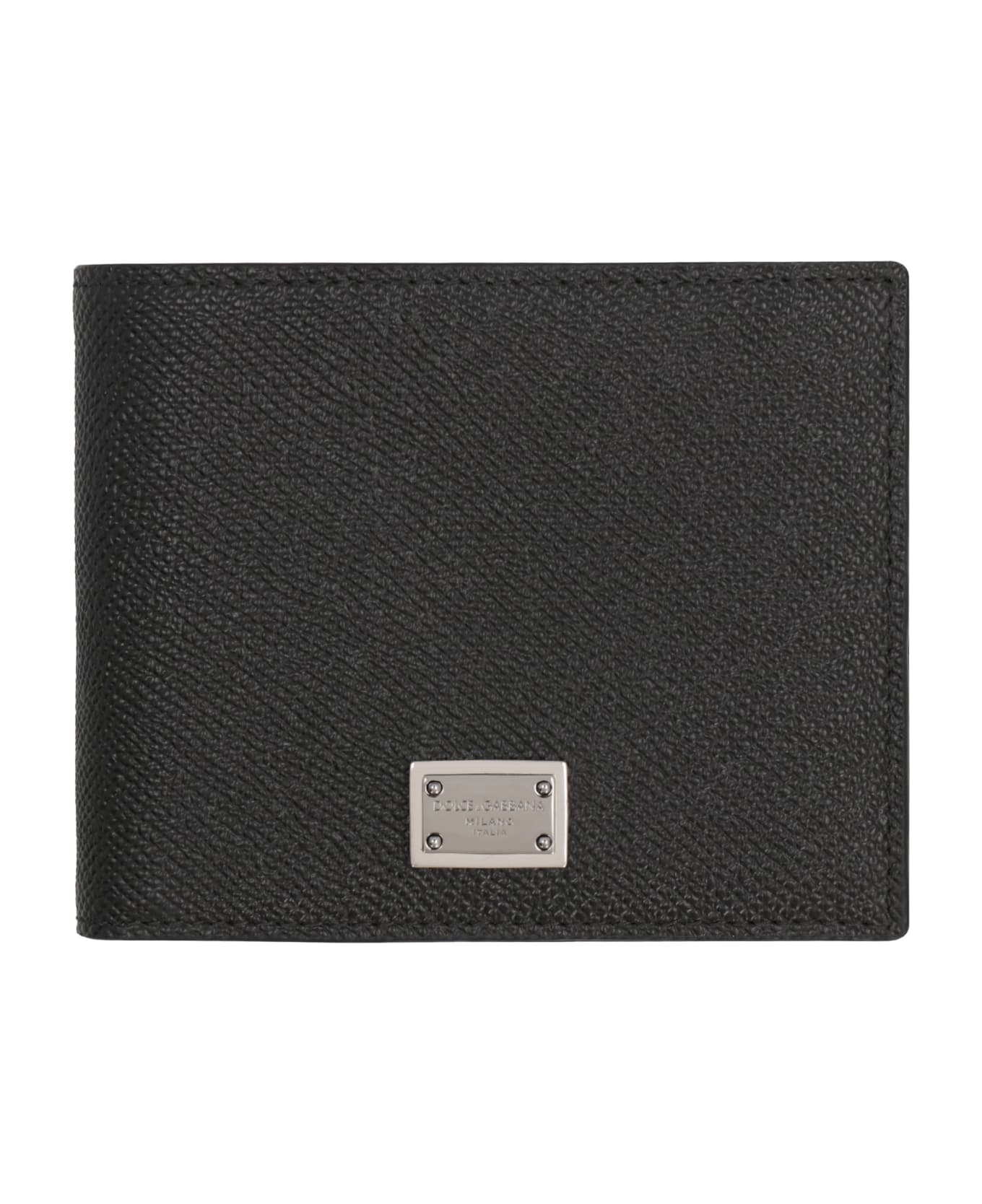 Dolce & Gabbana Leather Flap-over Wallet - Nero