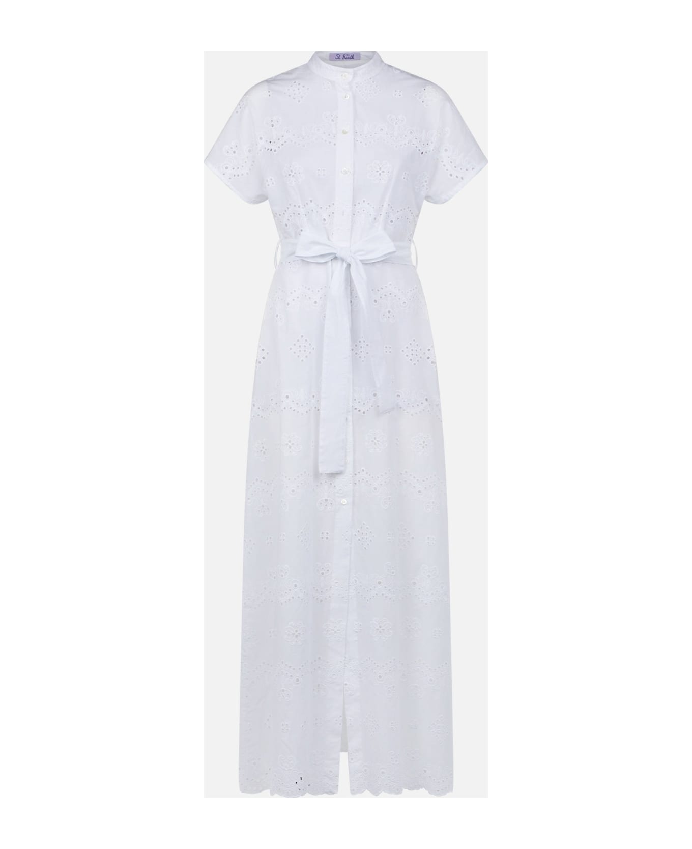 MC2 Saint Barth Woman White Sangallo Dress - WHITE ジャンプスーツ
