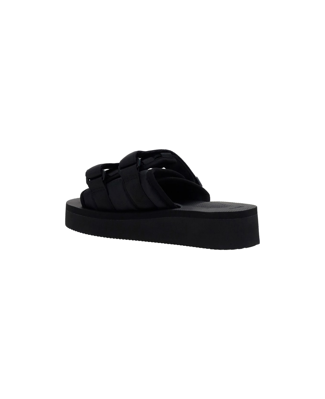 SUICOKE Moto-po Sandals - Black フラットシューズ