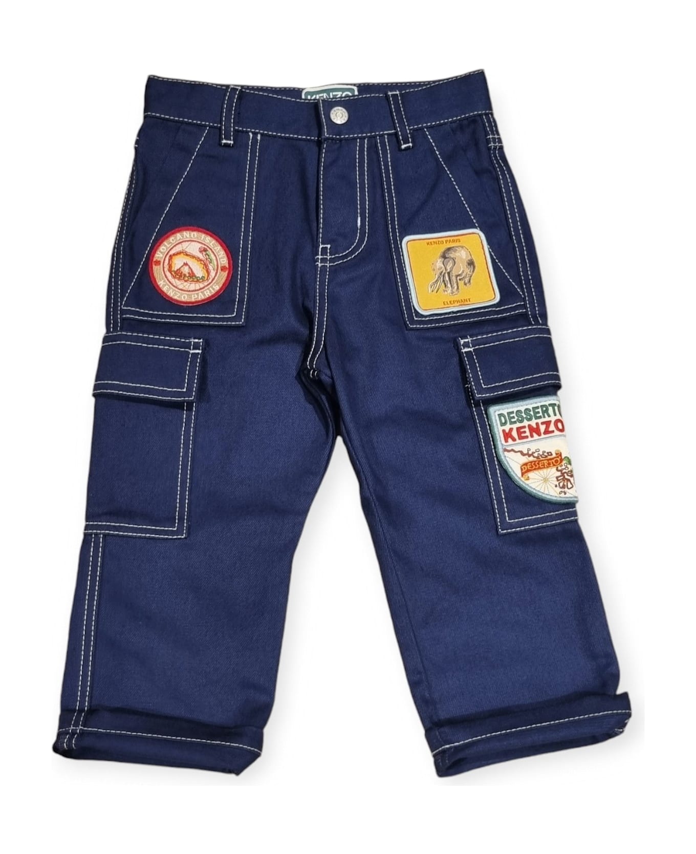 Kenzo Tour Stitched Cargo Jeans - KENZO MARINE