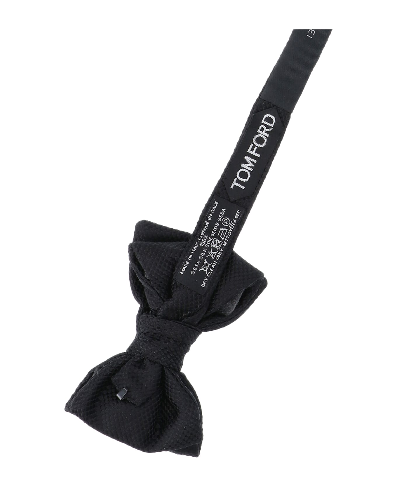 Tom Ford Silk Knotted Bow Tie - Black
