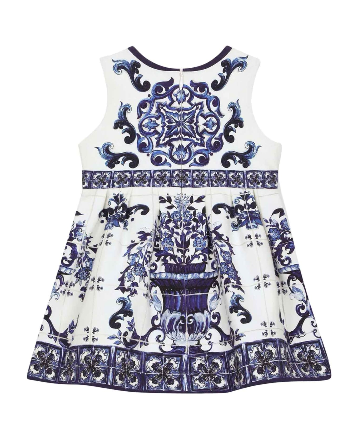 Dolce & Gabbana White / Blue Dress And Shorts Set Baby Girl - Bianco/blu
