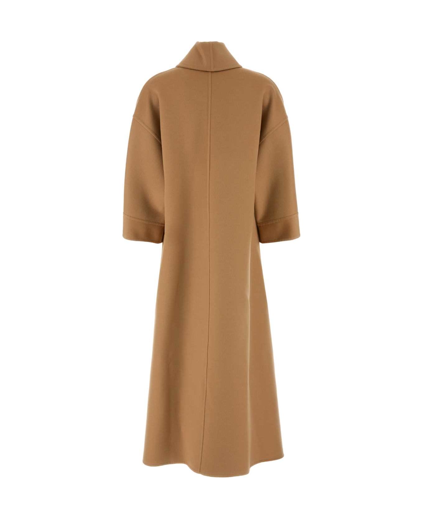 【関税&送料込】Valentino Garavani Camel Wool Blend Jacket Valentino Garavani Camel Wool Blend Coat | italist