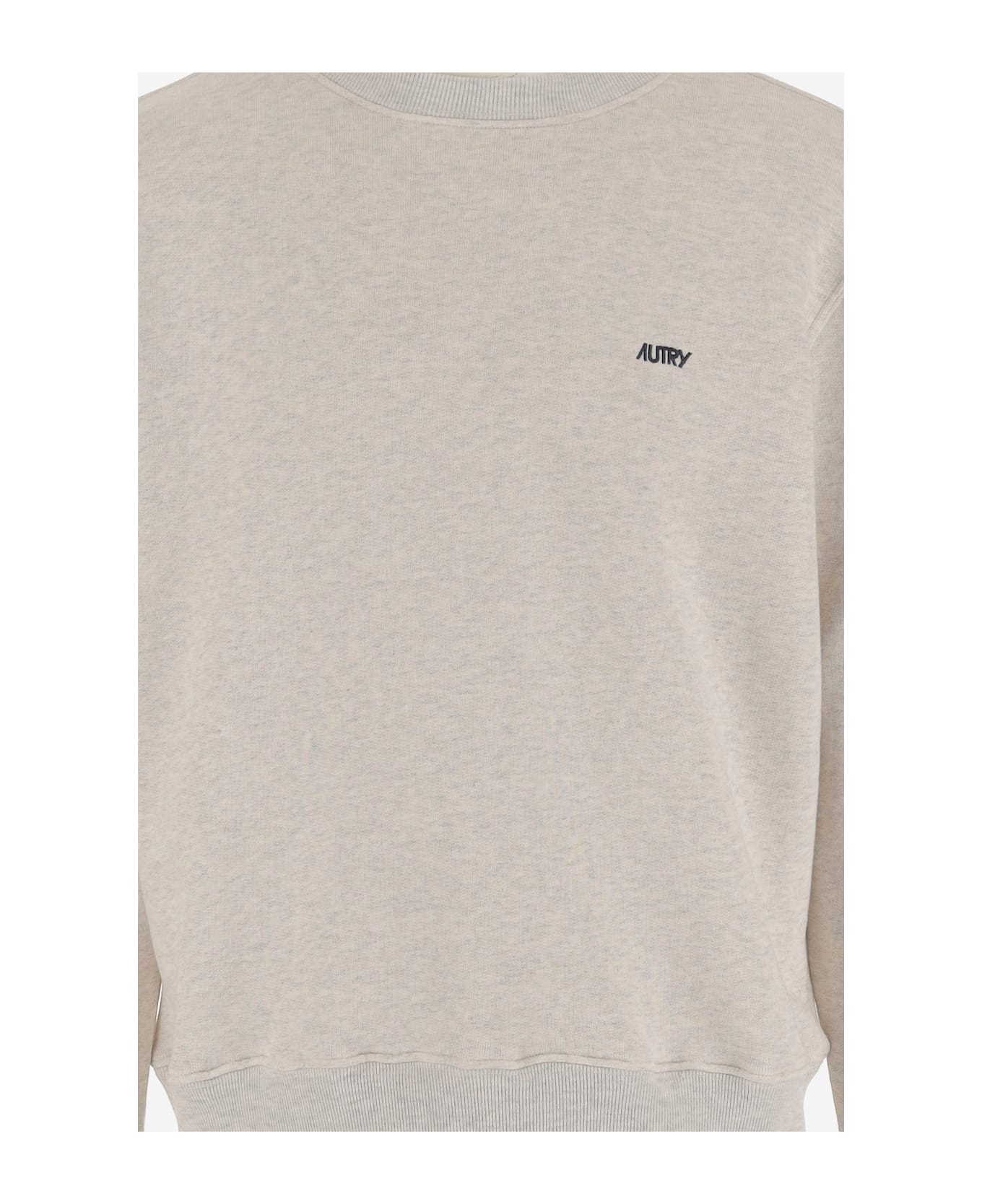 Autry Cotton Sweatshirt With Logo - Grey